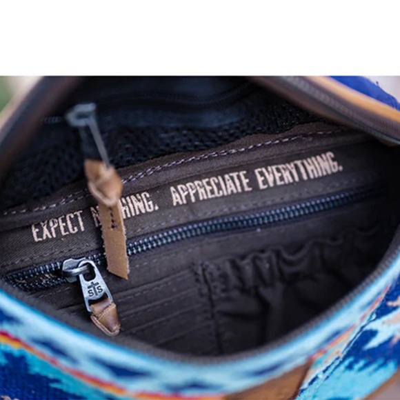 STS Ranchwear Mojave Sky Crossbody Bag - Blue and Brown - Picture 7 of 9